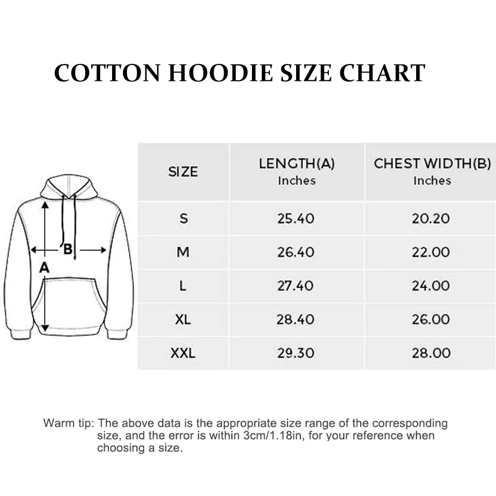 4FunGift® Line Art Photo Customized Black Hoodie Exclusive Customization Upload Photo