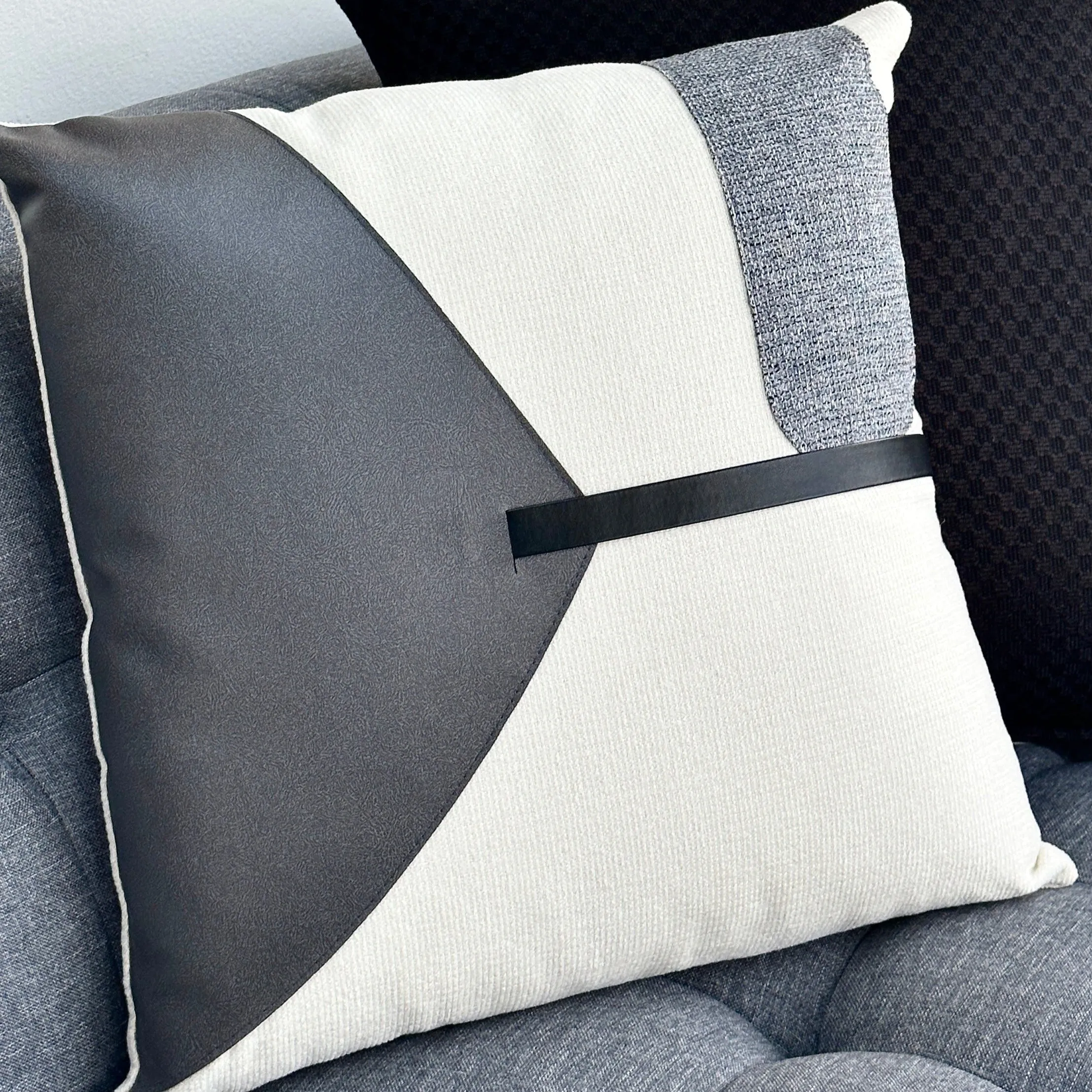 Abstract Arrow Heather Gray Pillow