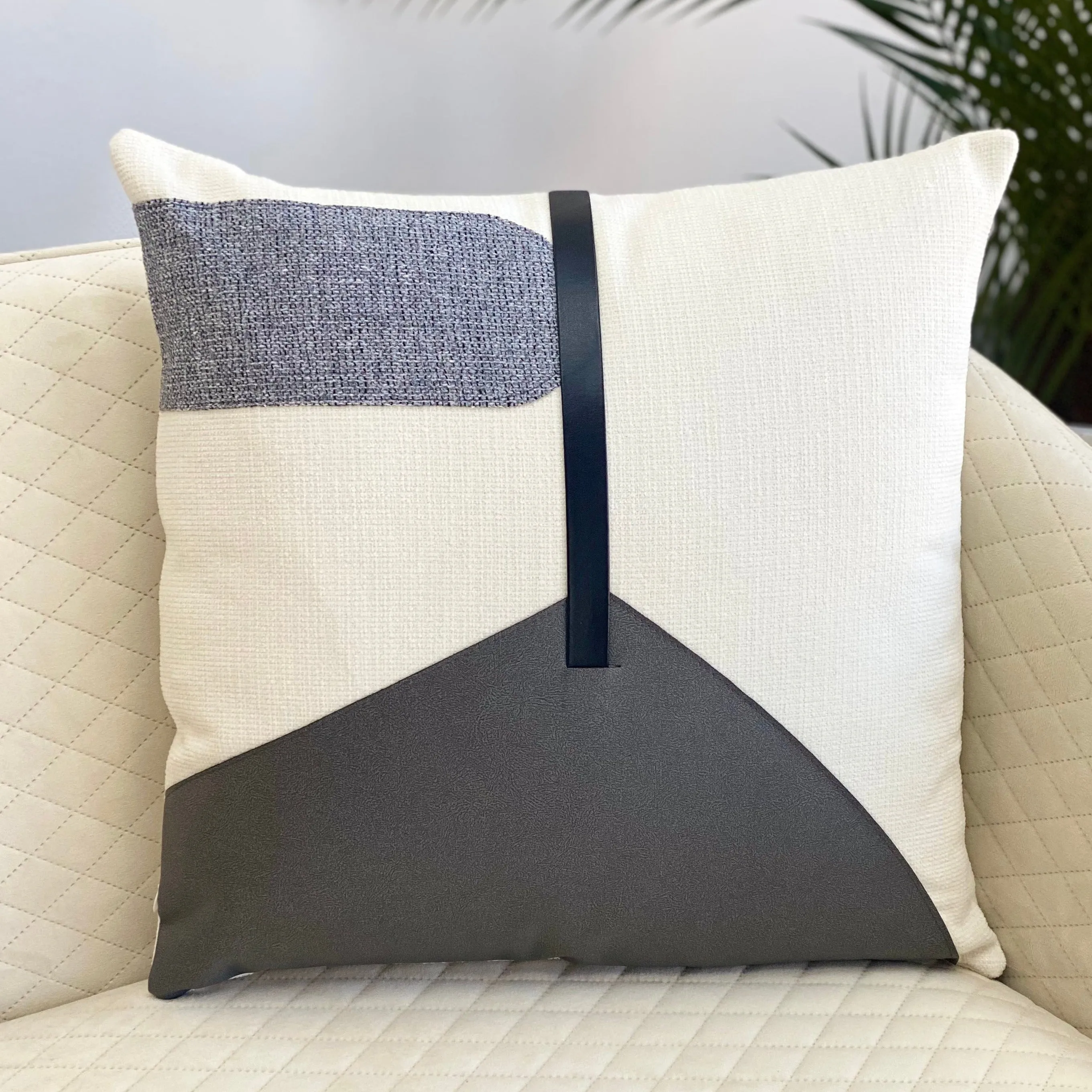 Abstract Arrow Heather Gray Pillow