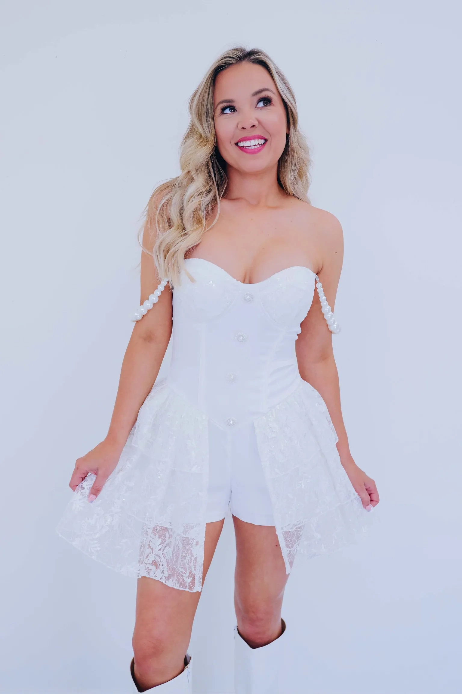 After Party Bridal Romper