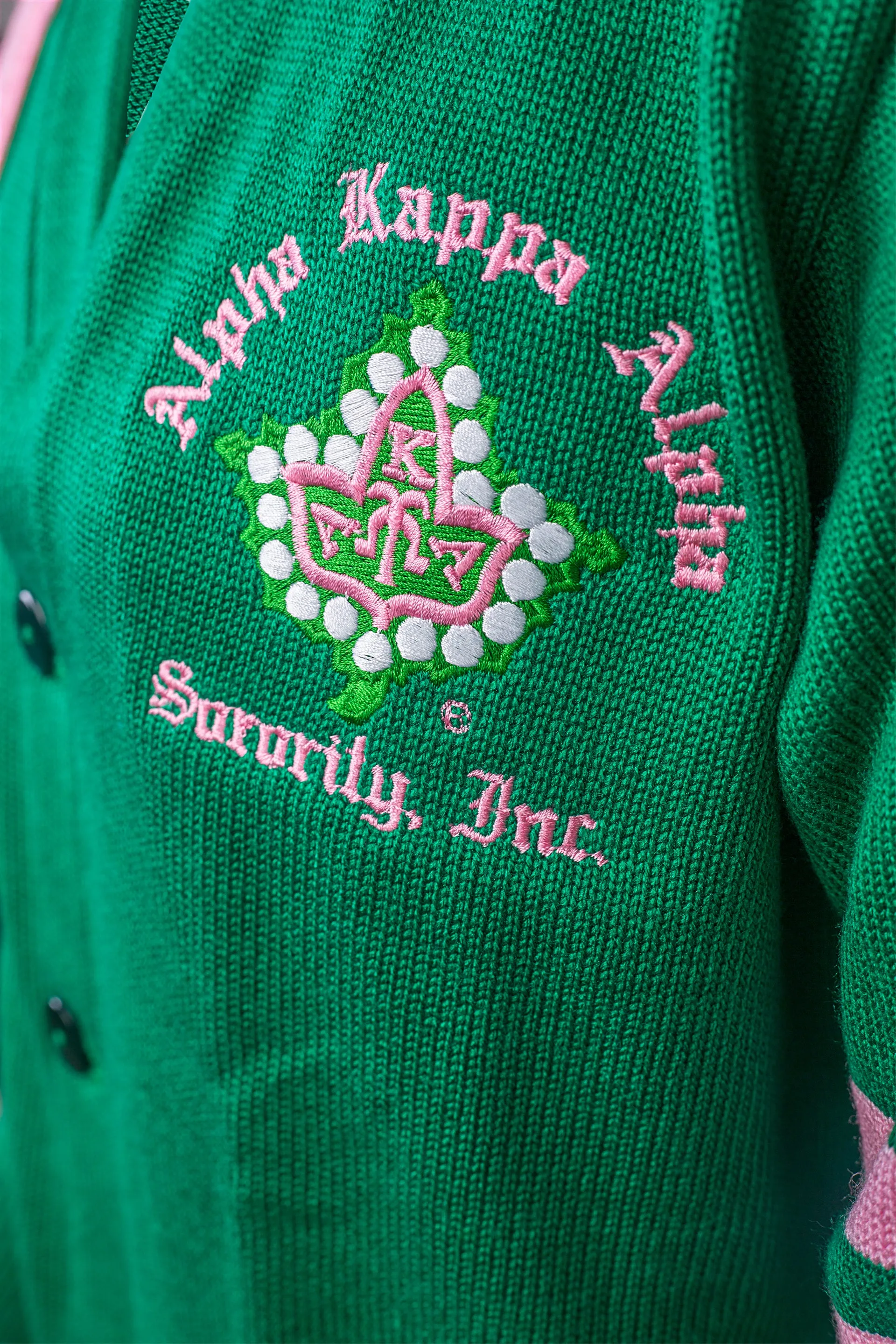 AKA Green Cardigan Sweater