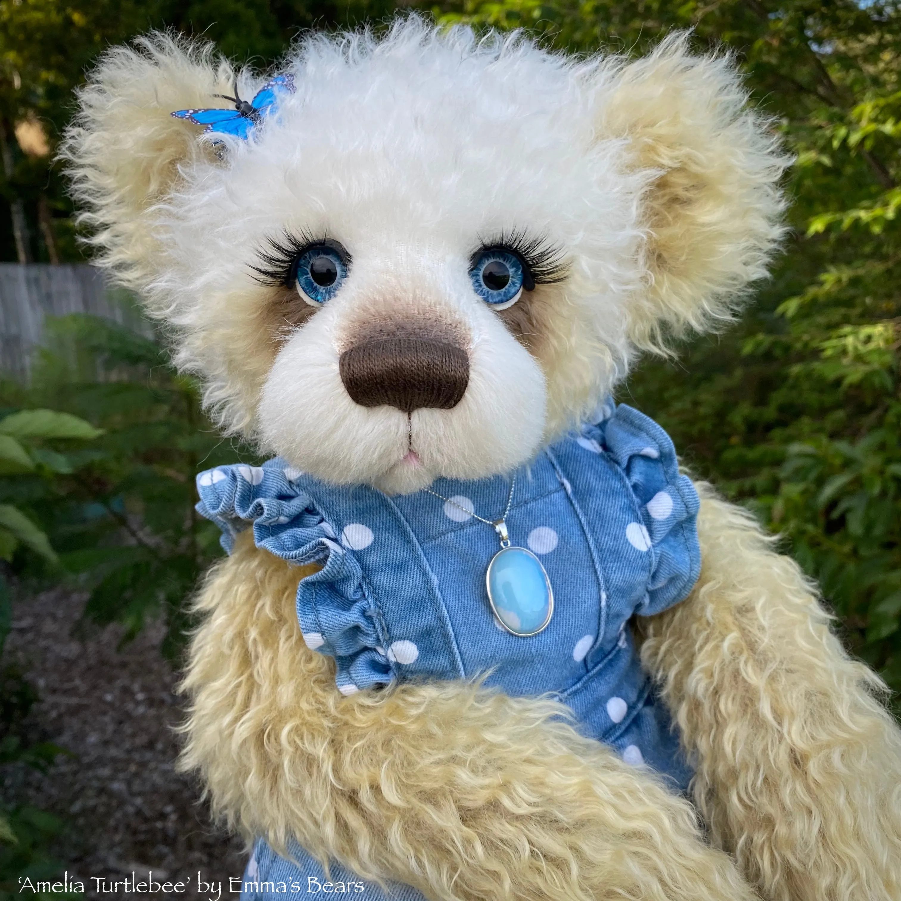 Amelia Turtlebee - 21" Curlylocks Mohair Artist Bear by Emma's Bears - OOAK