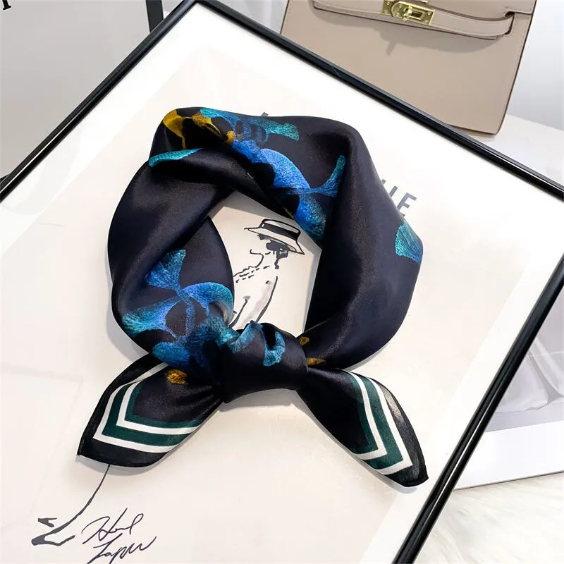 Ashore Shop Womens Silk Scarf Neckerchief, Bandana