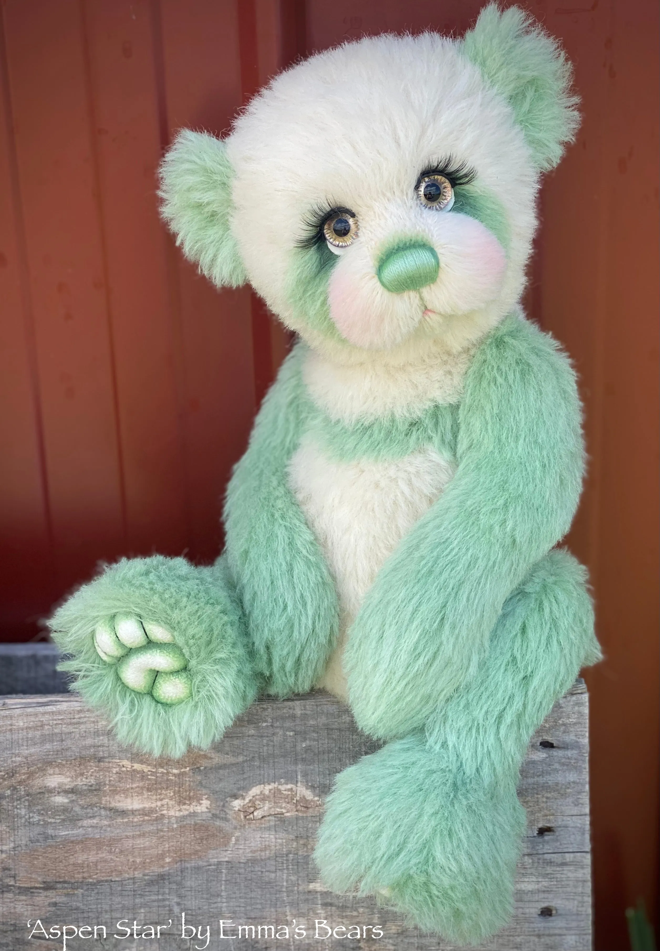 Aspen Star - 16" Christmas 2022 Mohair Artist Bear by Emmas Bears - OOAK