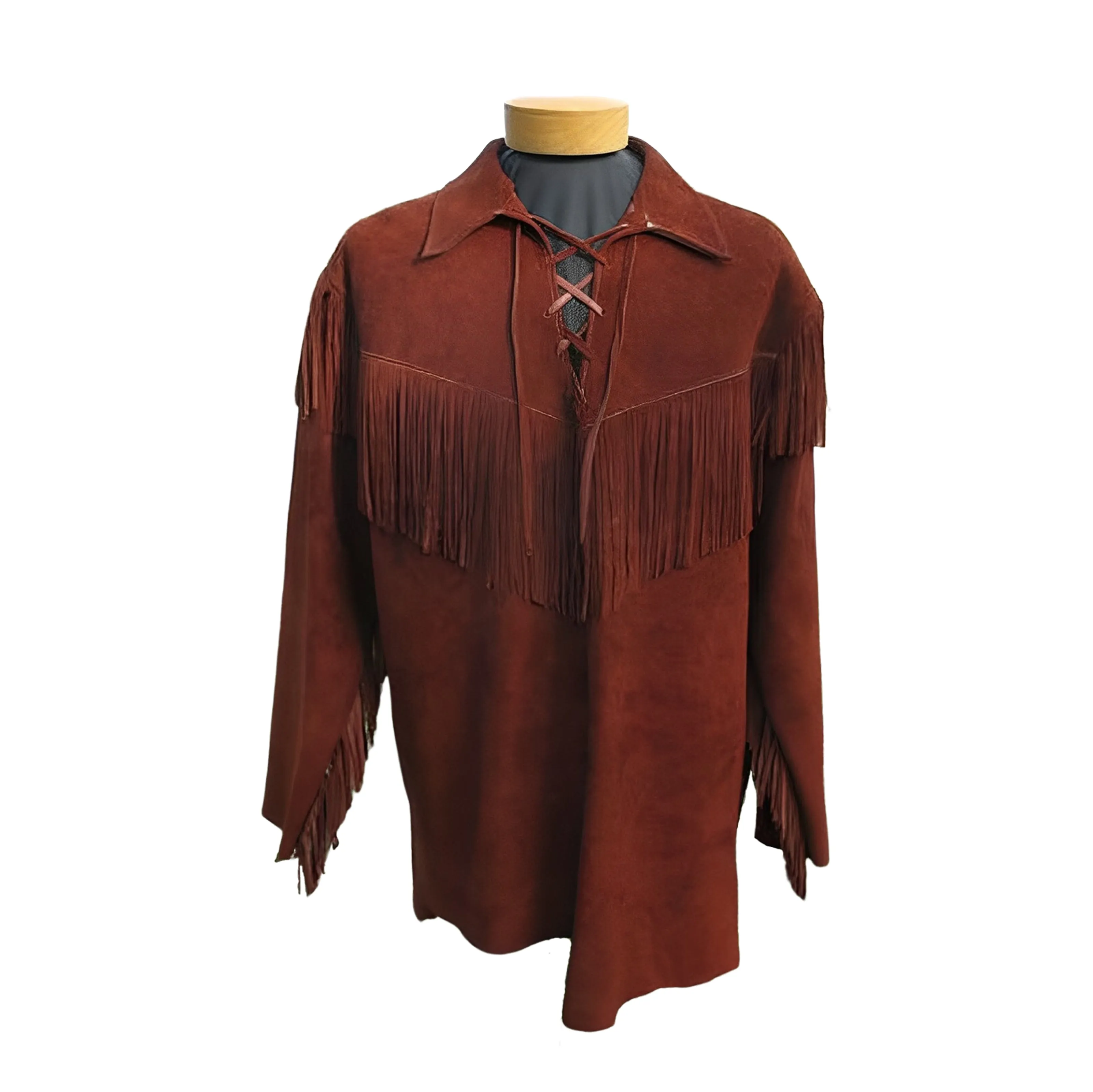 Authentic Handmade Buckskin Leather War Shirt