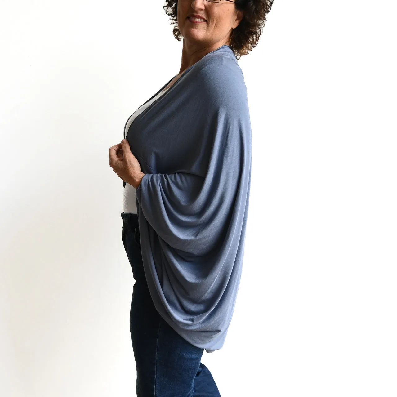 Bamboo Cocoon Cardigan Top