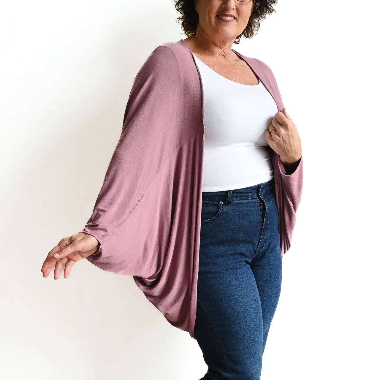 Bamboo Cocoon Cardigan Top