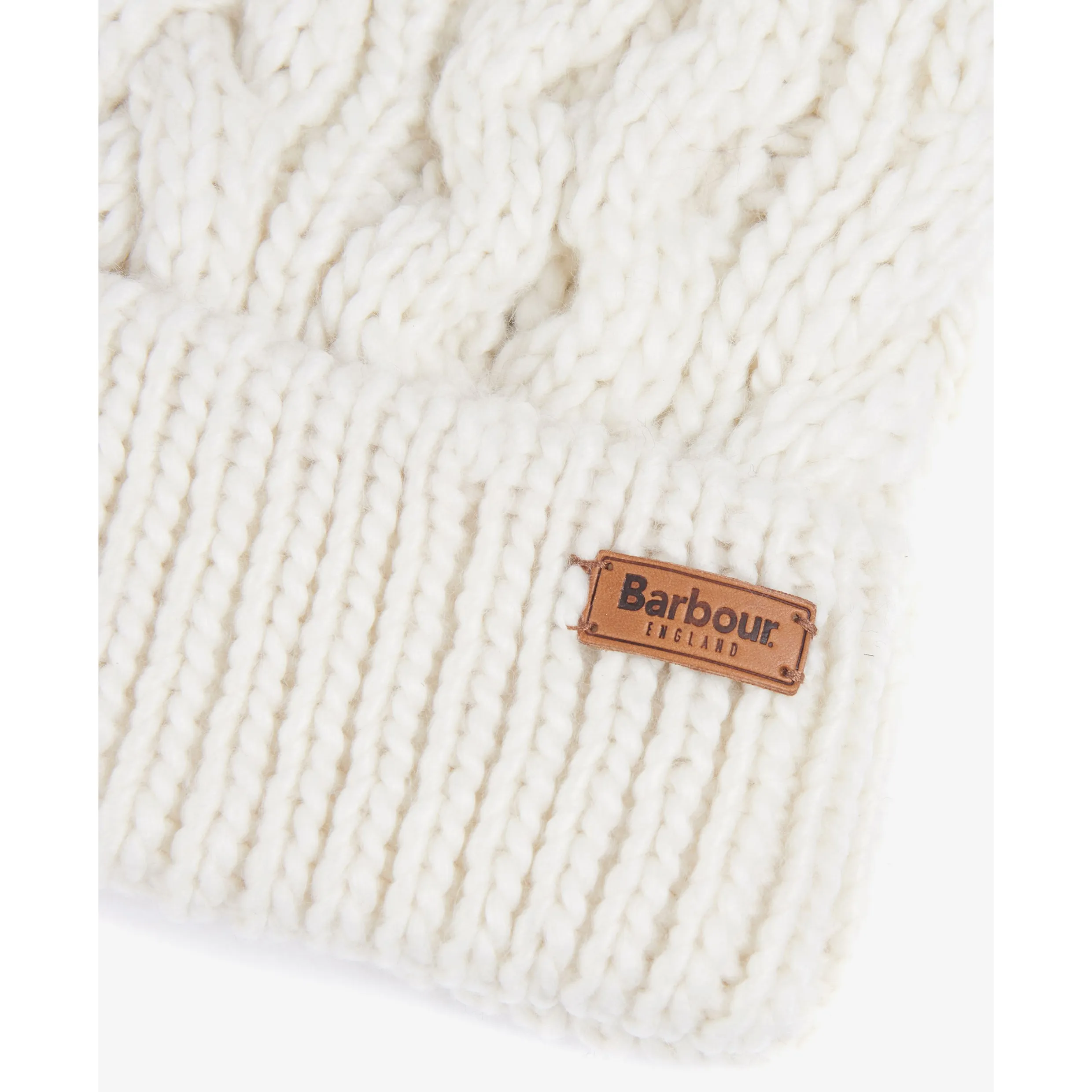 BARBOUR PENSHAW CABLE-KNIT BEANIE LHA0386 - Cloud