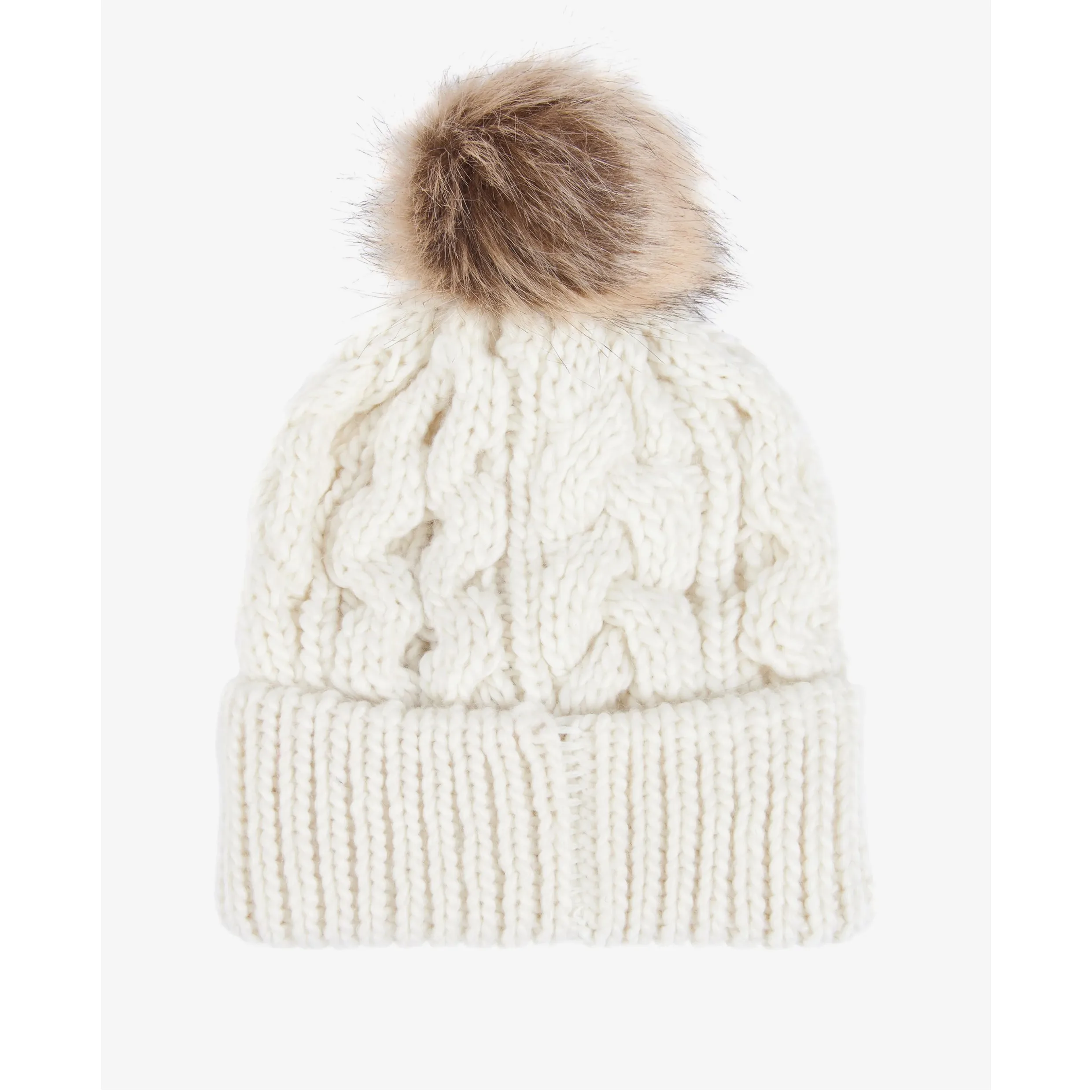 BARBOUR PENSHAW CABLE-KNIT BEANIE LHA0386 - Cloud