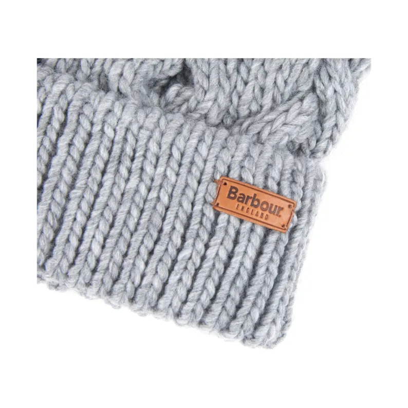 BARBOUR PENSHAW CABLE-KNIT BEANIE LHA0386 - Grey