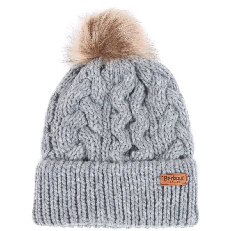 BARBOUR PENSHAW CABLE-KNIT BEANIE LHA0386 - Grey