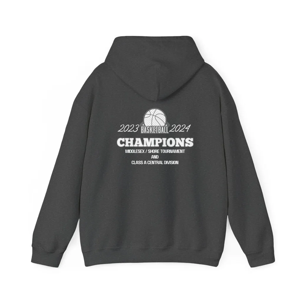 Basketball (Varsity) Hoodie Sweatshirt, Front and Back