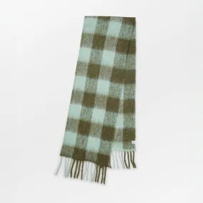 Becksöndergaard Sage Green Check Mincho Scarf