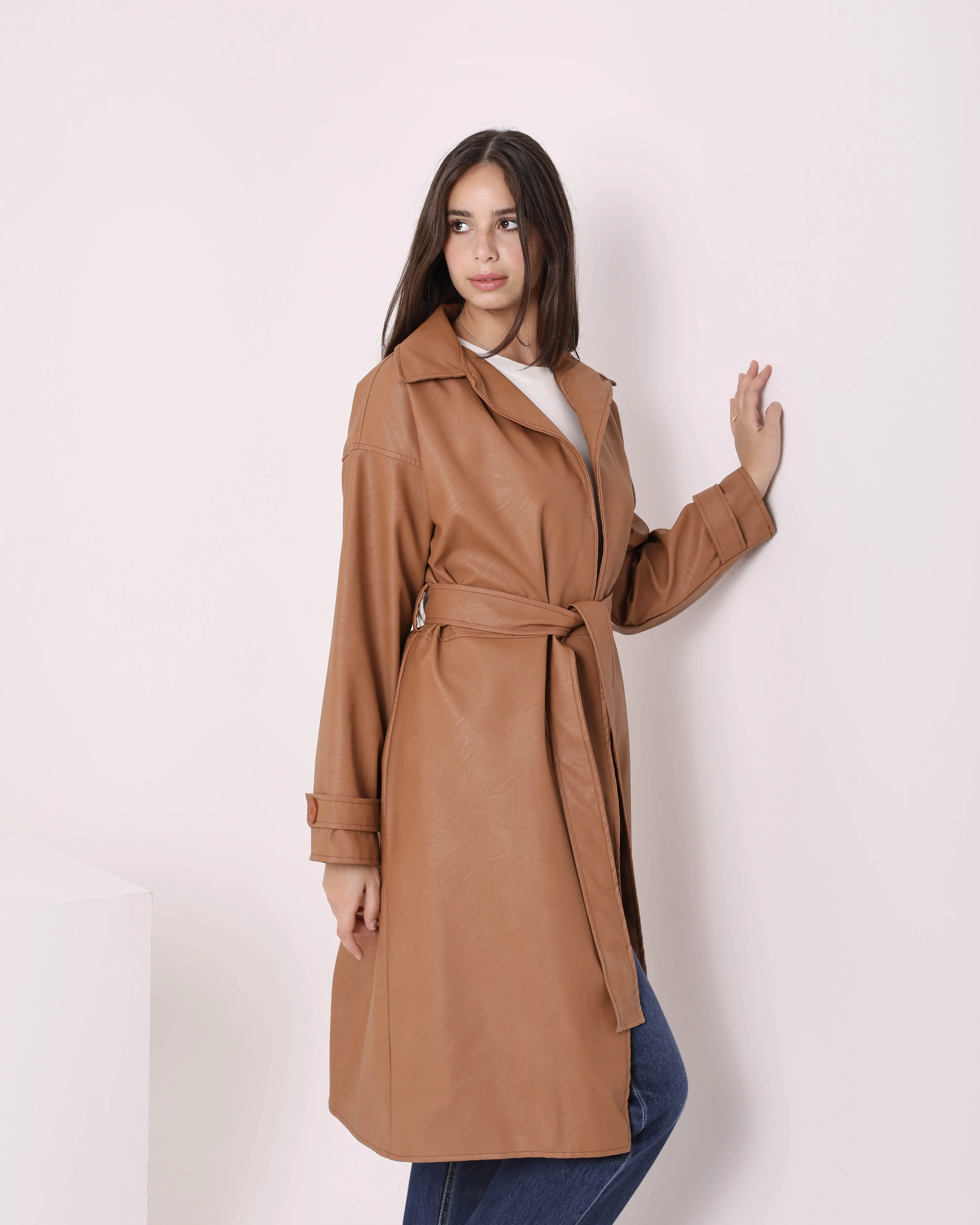 Belted Trench Coat (W712) - Just4Women