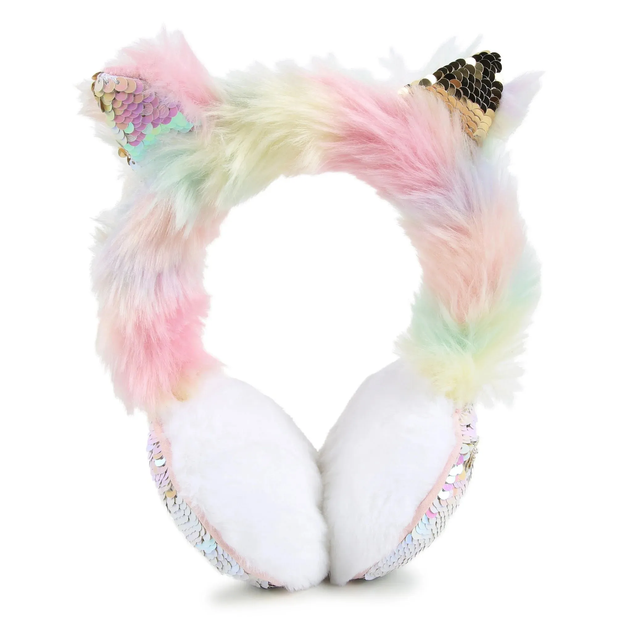 Billieblush Furry Sequin Earmuffs