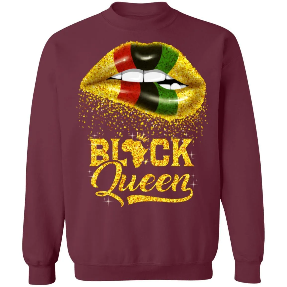 Black Queen Sexy Lips T-shirt