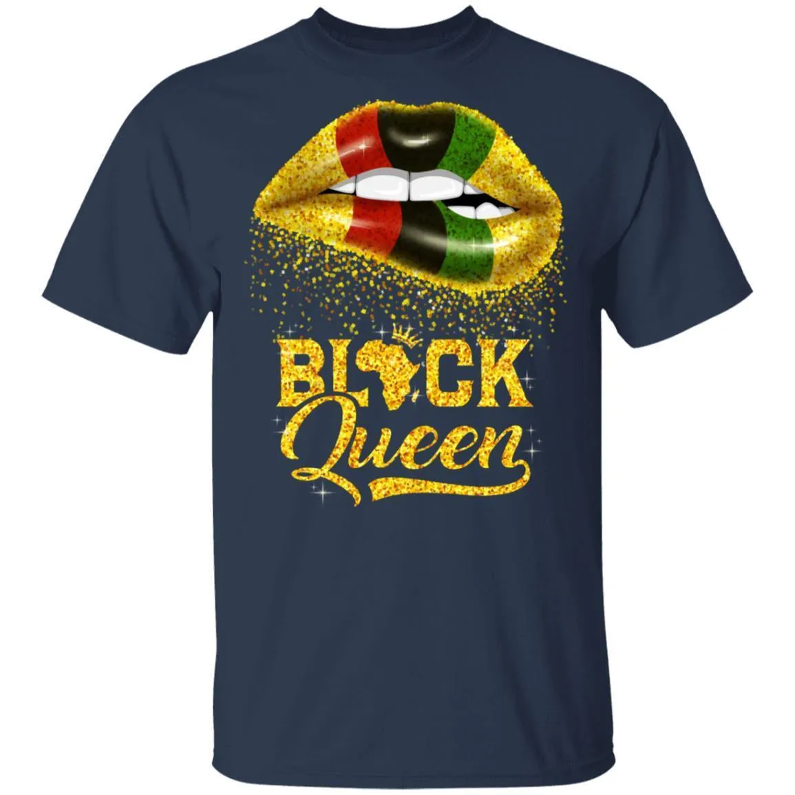 Black Queen Sexy Lips T-shirt