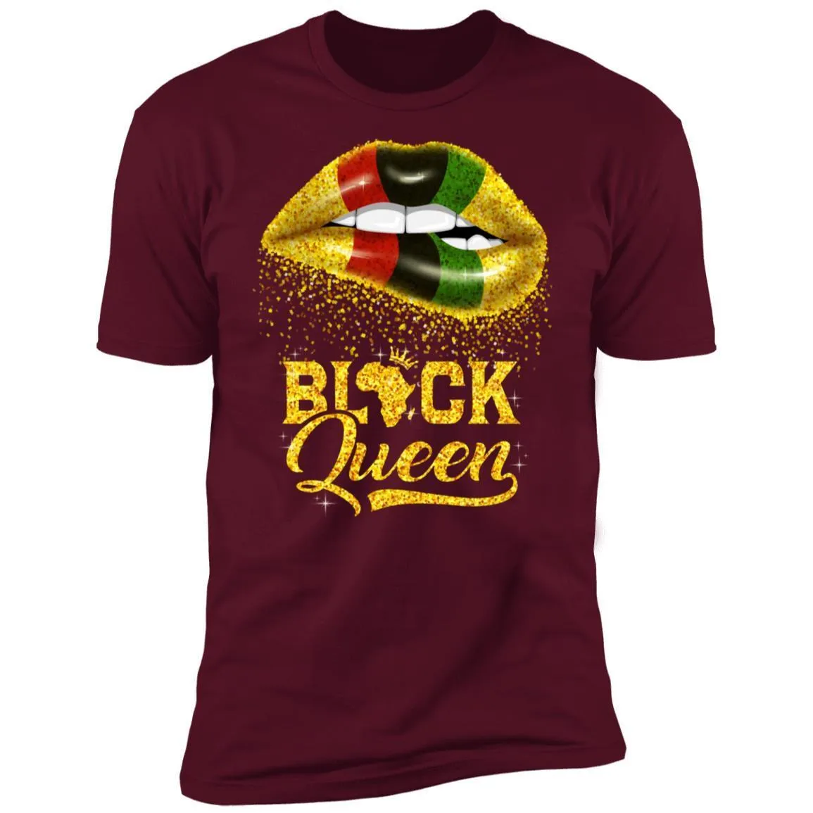 Black Queen Sexy Lips T-shirt