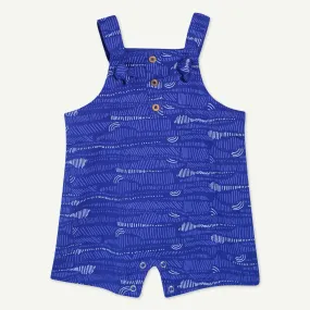 Blue Geo Wave Print Shortall