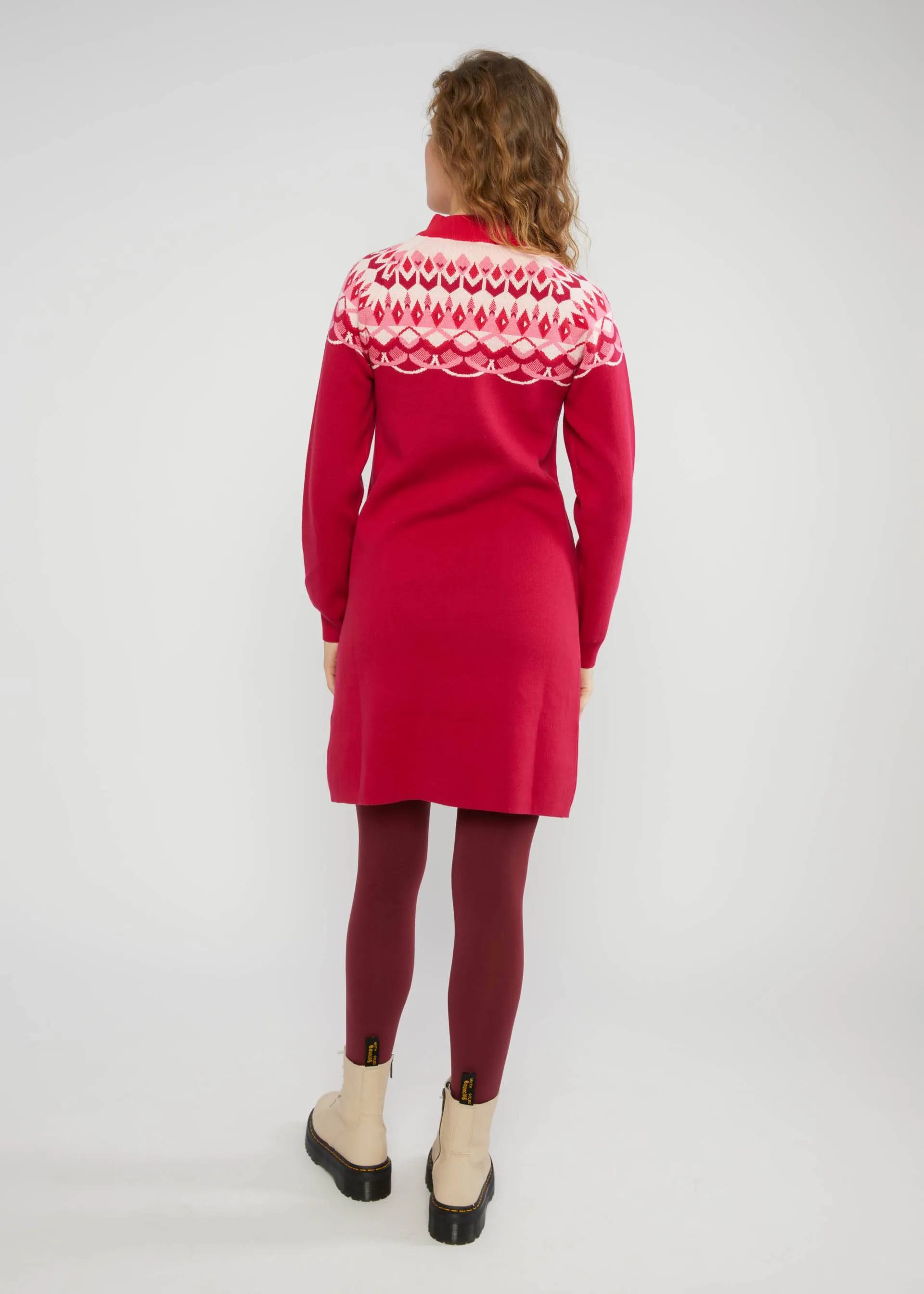 Blutsgeschwister Red Knit Scandi Woods Dress