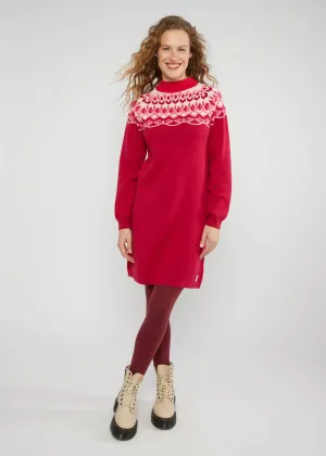 Blutsgeschwister Red Knit Scandi Woods Dress