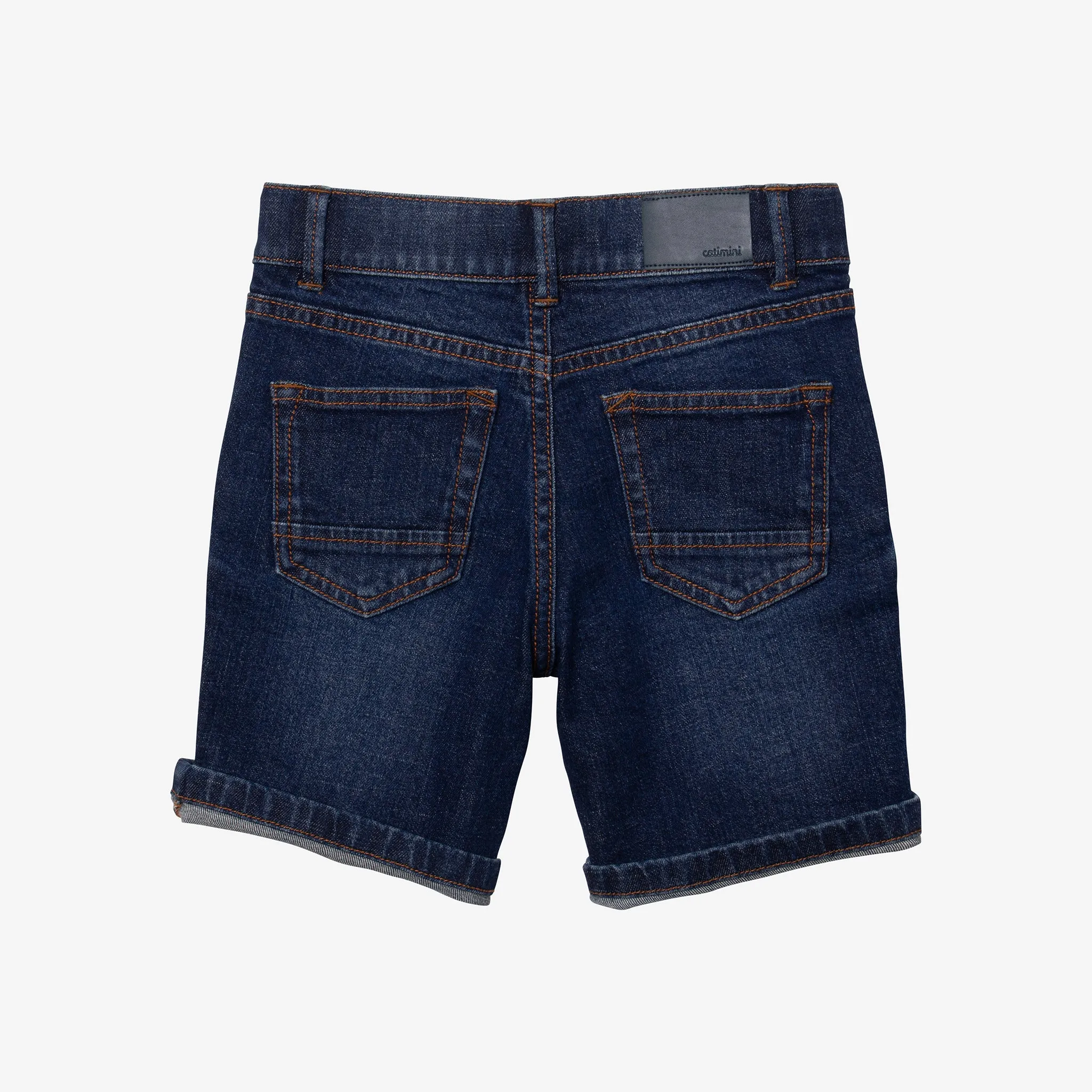 Boys' raw denim Bermudas