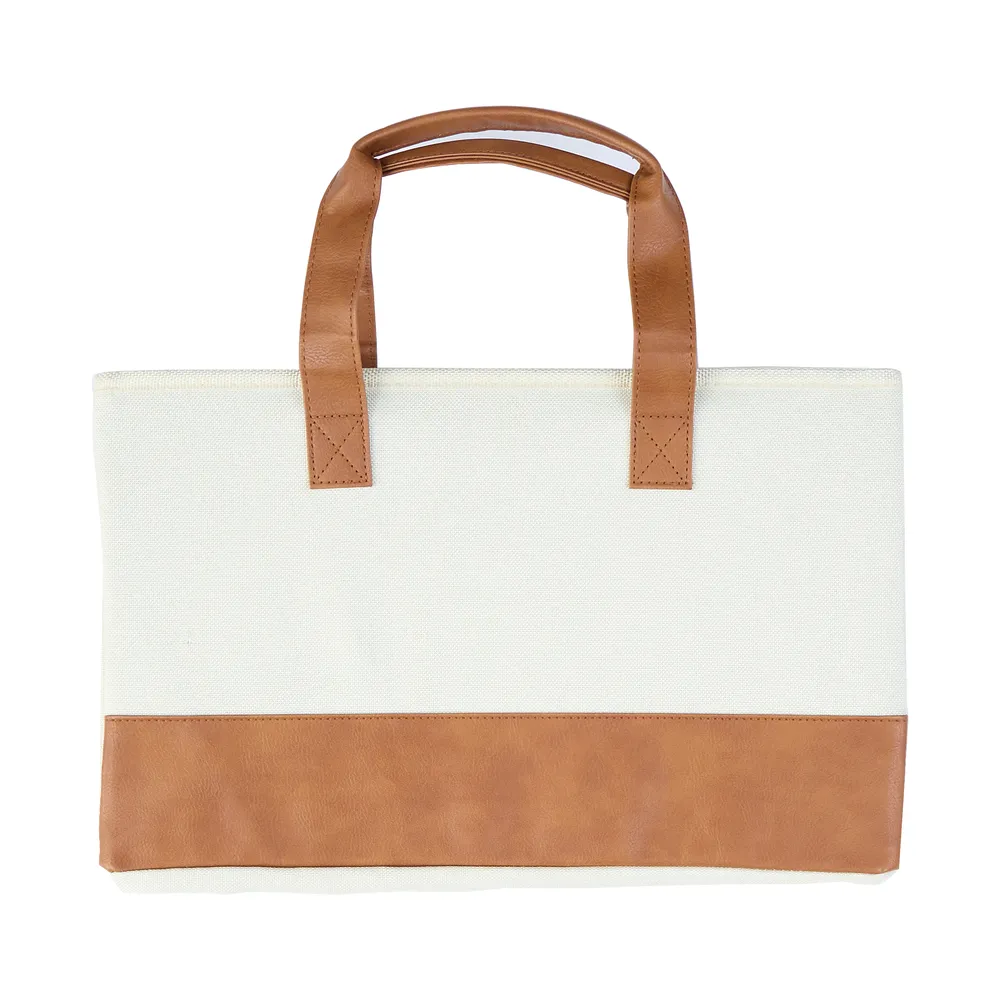 Brown & Natural - Accessory   Planner Storage Tote