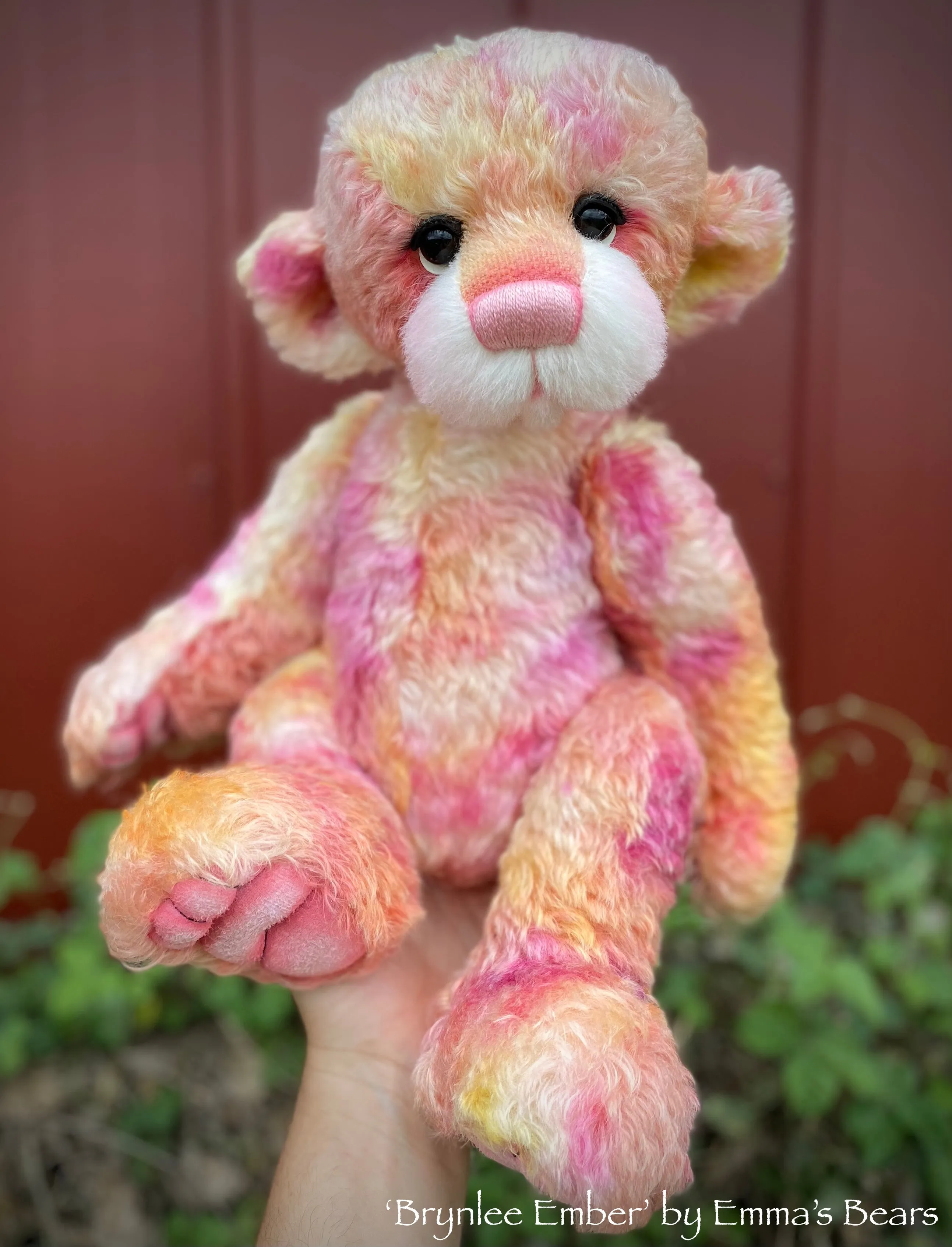 Brynlee Ember - 17" Mohair Artist Baby Bear by Emma's Bears - OOAK