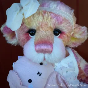 Brynlee Ember - 17" Mohair Artist Baby Bear by Emma's Bears - OOAK