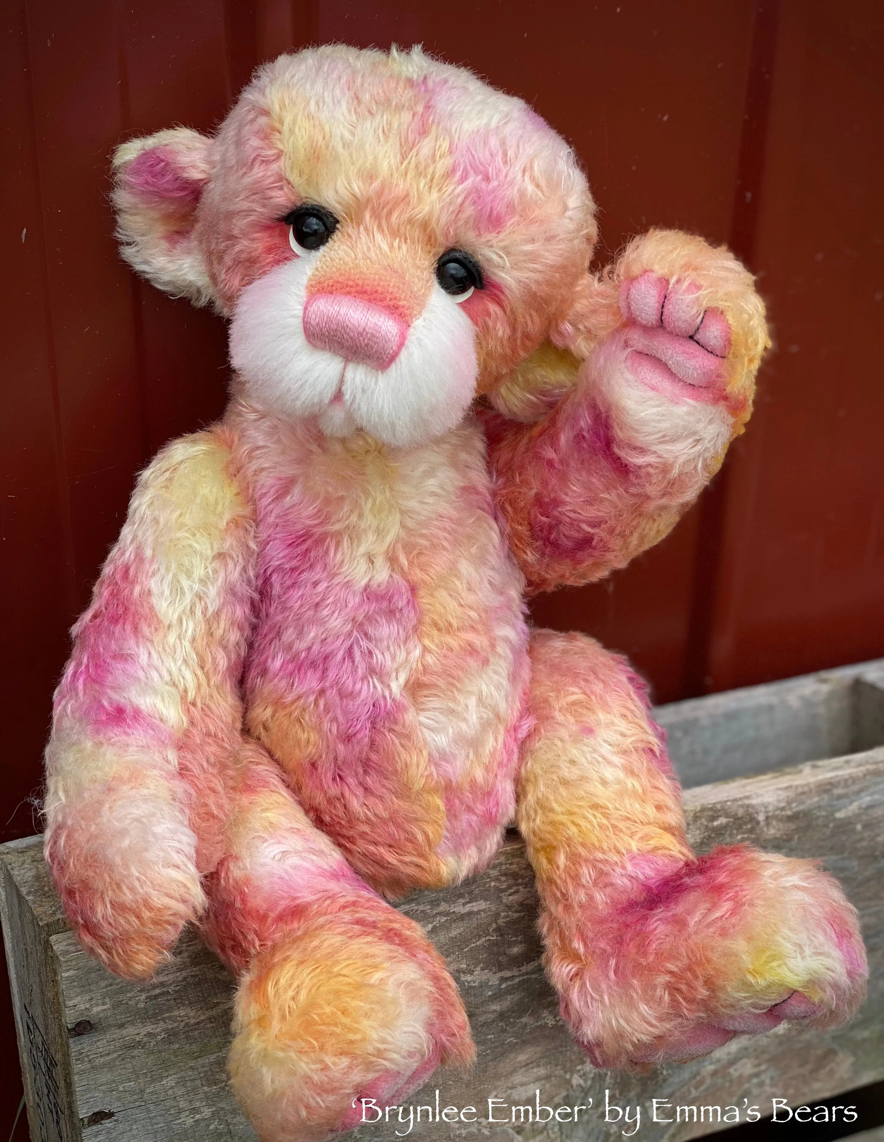 Brynlee Ember - 17" Mohair Artist Baby Bear by Emma's Bears - OOAK