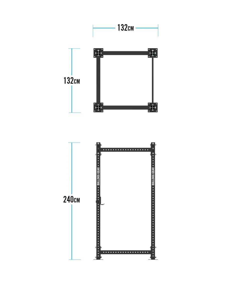 Bulldog Gear - MLPR3 Static Power Rack With Pull Up Bar