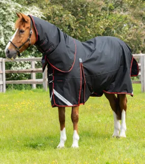 Buster 250g Turnout Rug with Classic Neck Cover Black