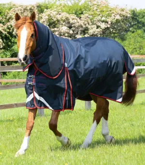 Buster 250g Turnout Rug with Classic Neck Cover Navy