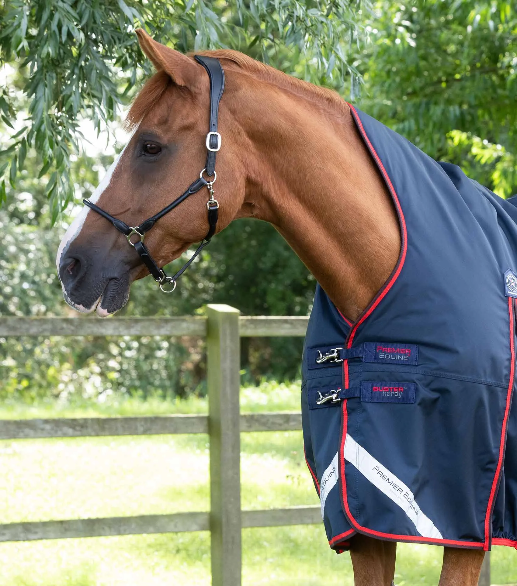 Buster Hardy 200g Half Neck Turnout Rug Navy