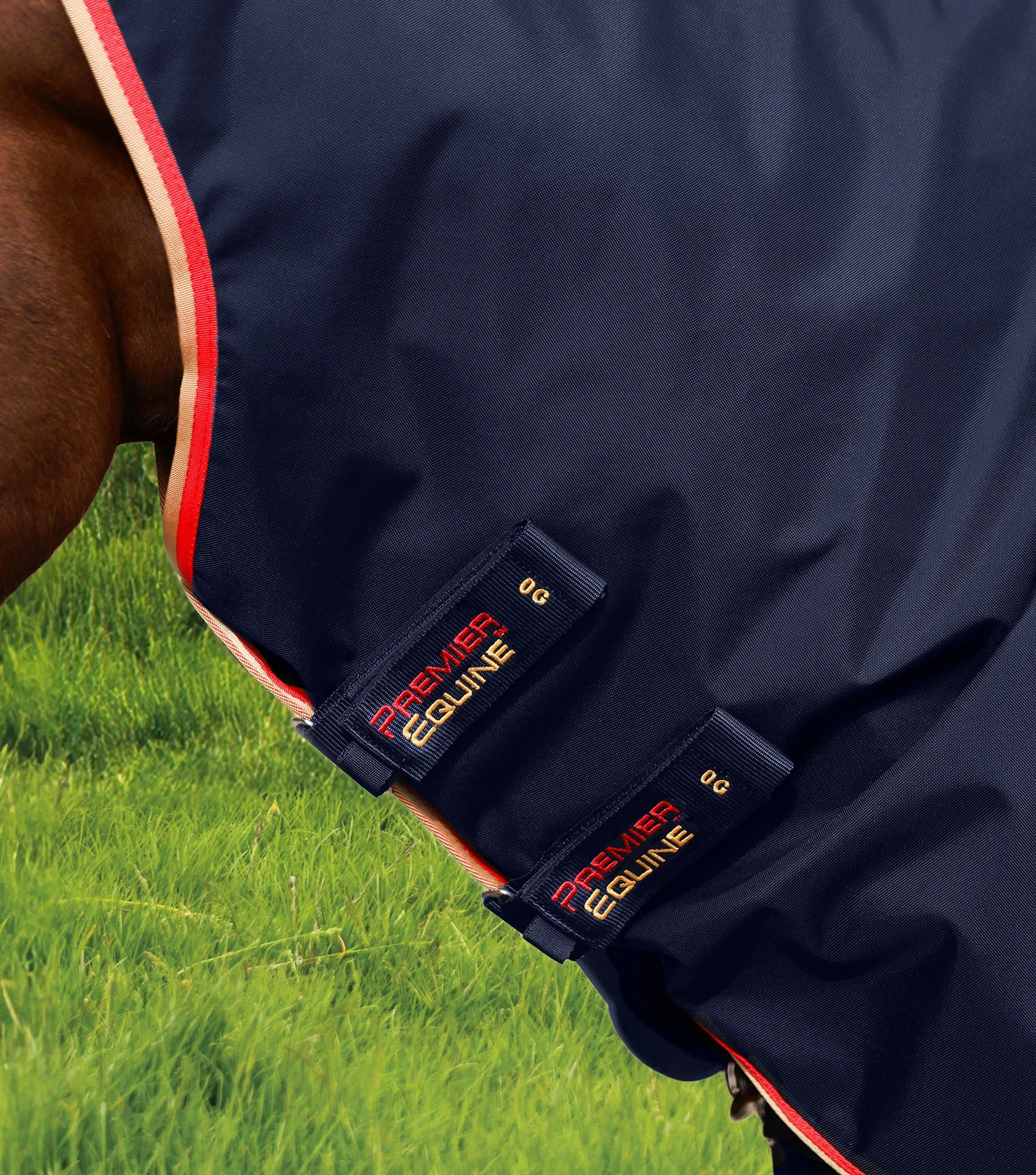 Buster Zero Turnout Rug with Classic Neck Cover Navy