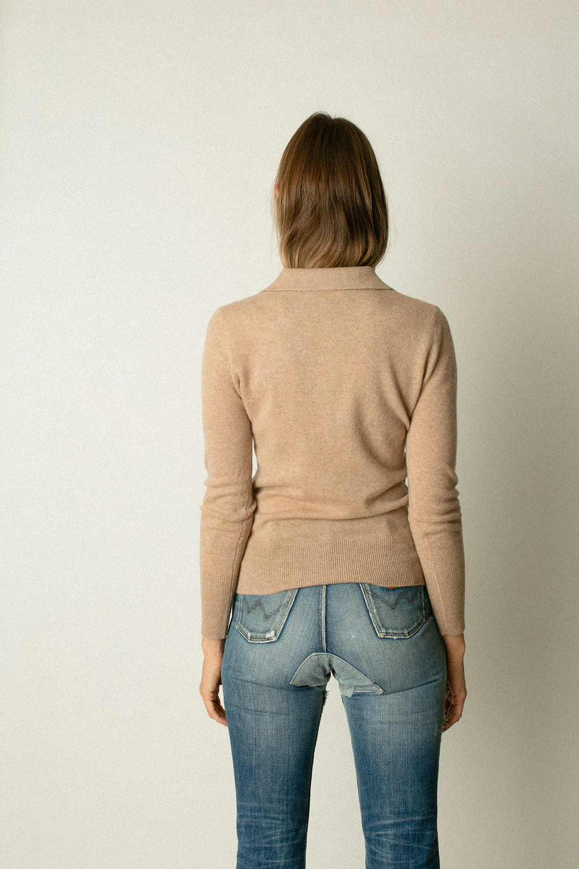 Camel Polo Sweater