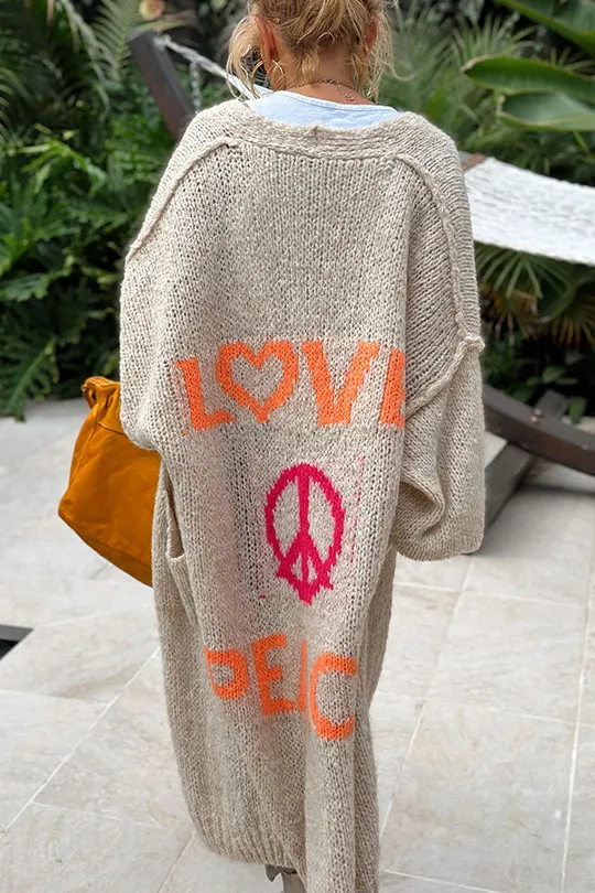 Camile - Love & Peace Cardigan