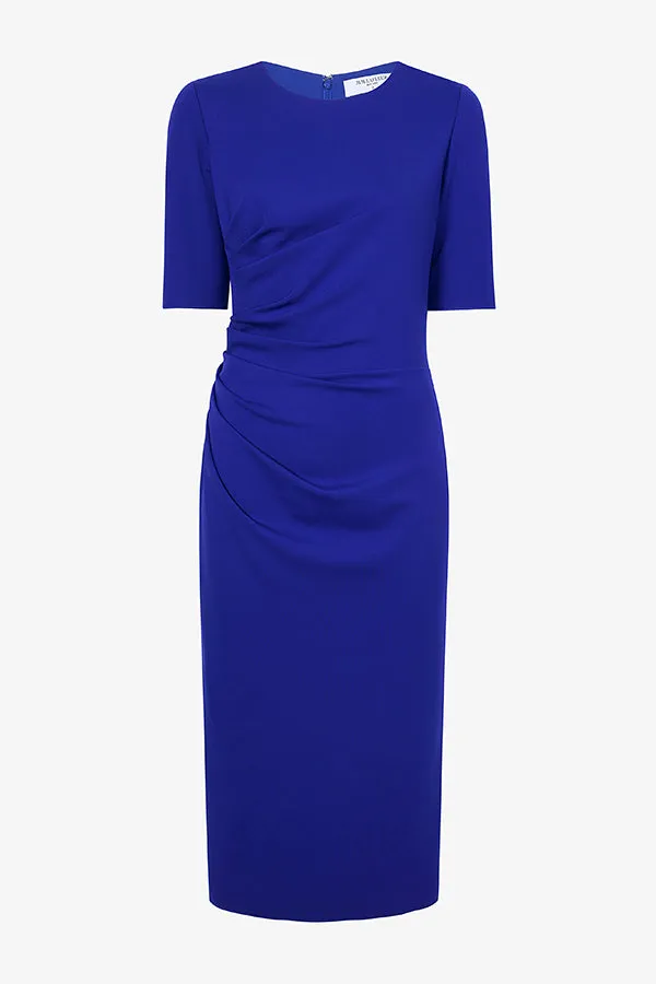 Ciela Dress - Light Ponte :: Electric Blue