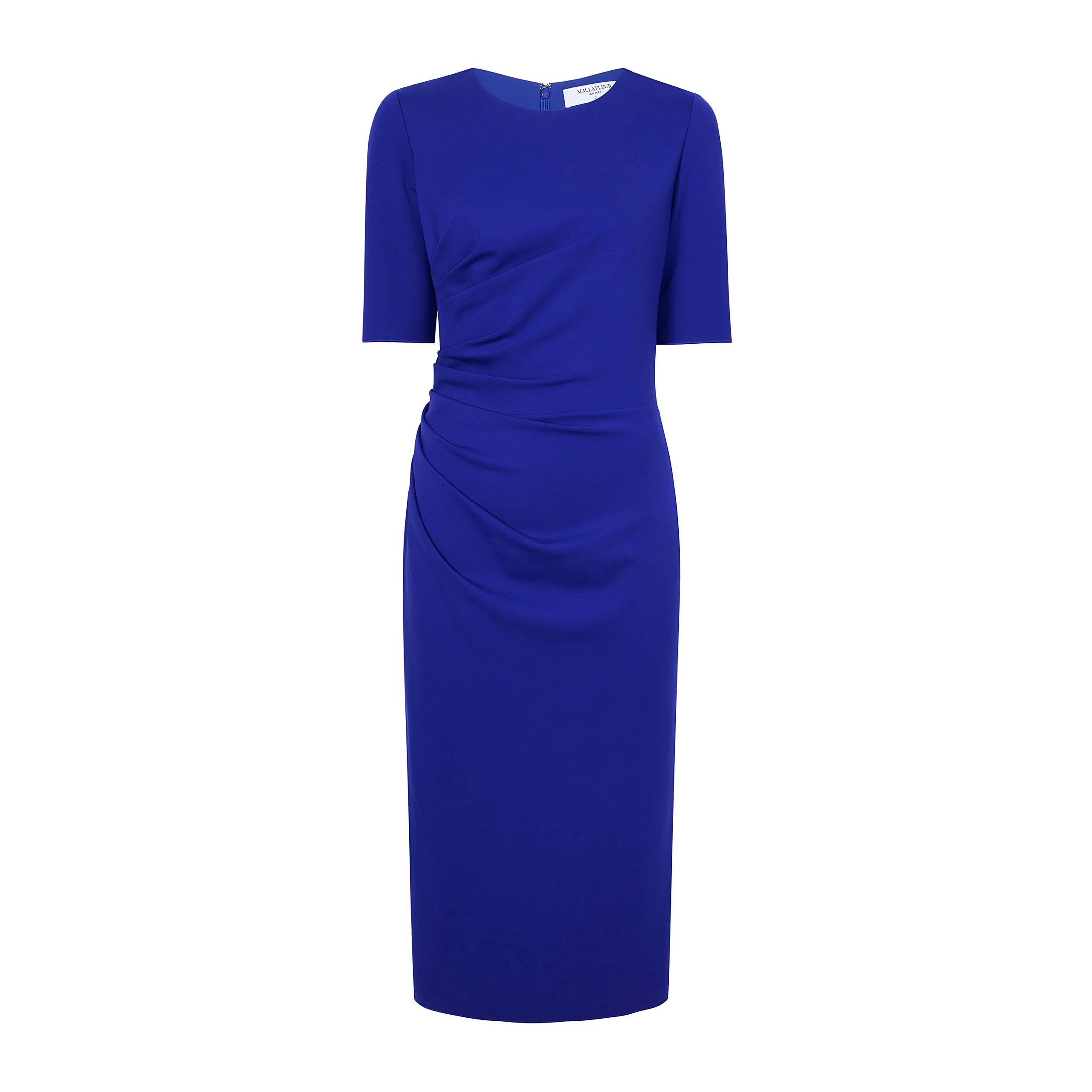 Ciela Dress - Light Ponte :: Electric Blue