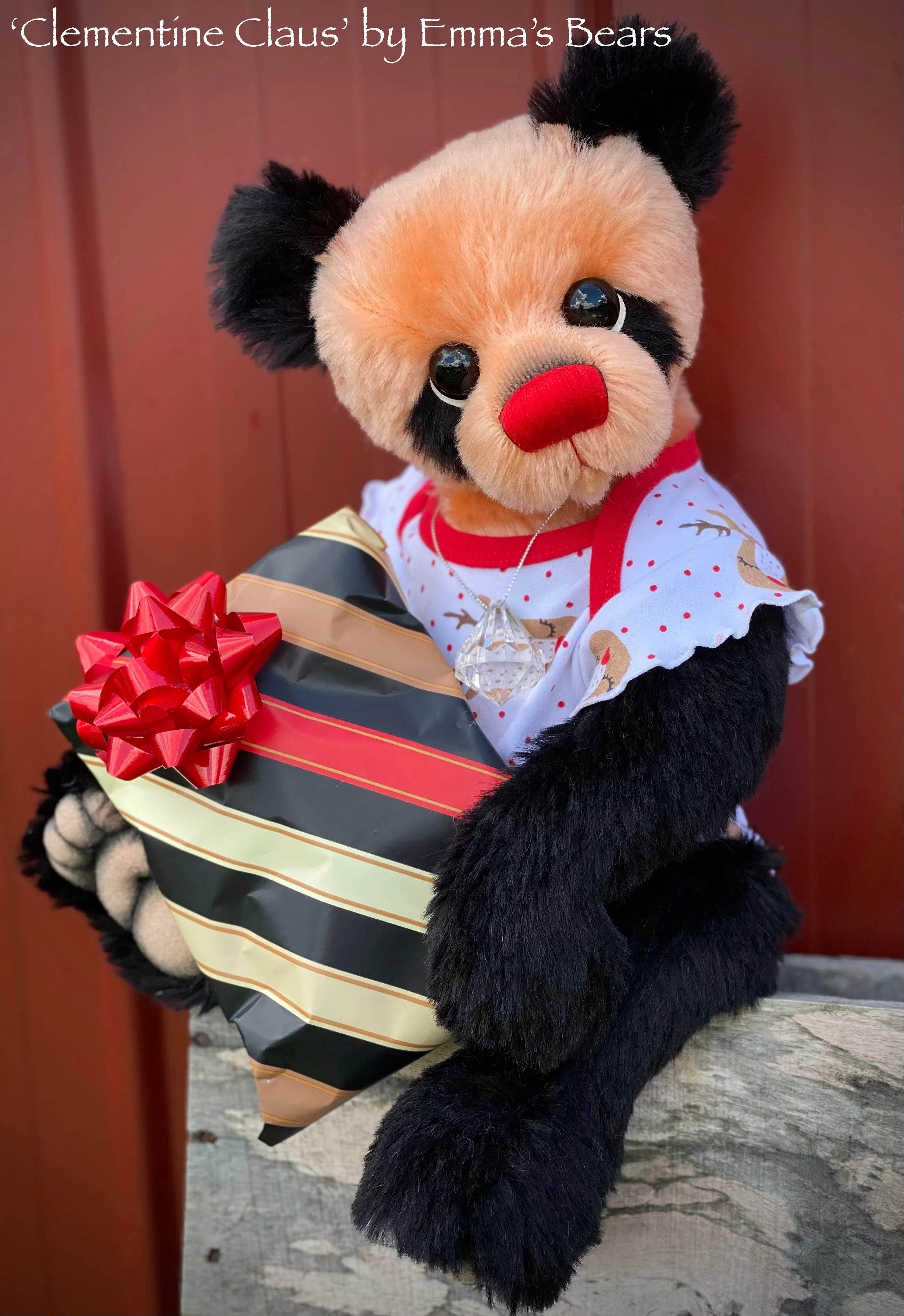 Clementine Claus - 17" Christmas 2023 Artist Bear by Emma's Bears - OOAK