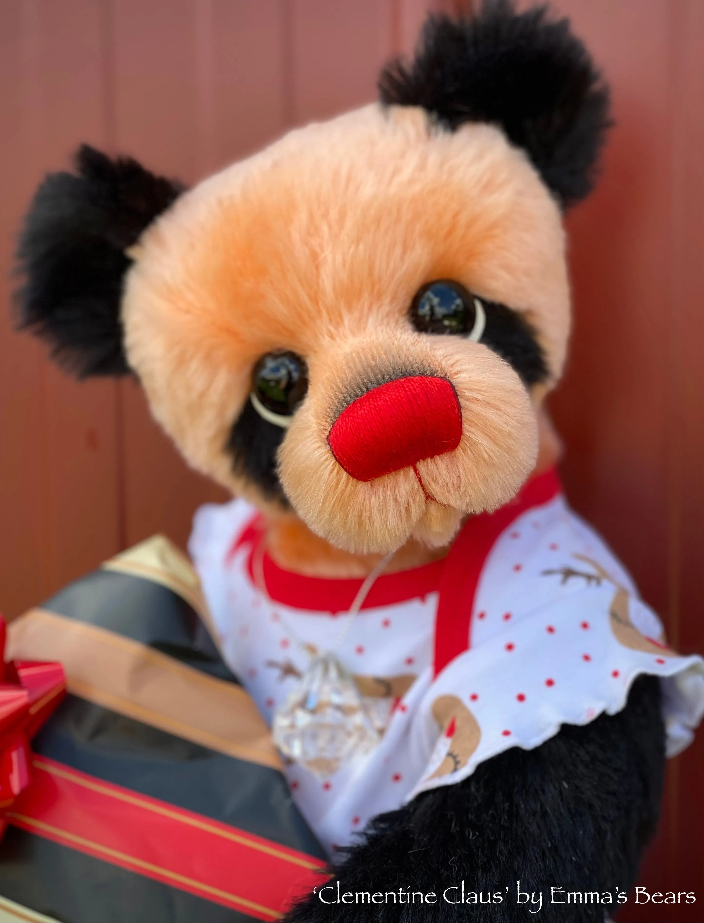 Clementine Claus - 17" Christmas 2023 Artist Bear by Emma's Bears - OOAK