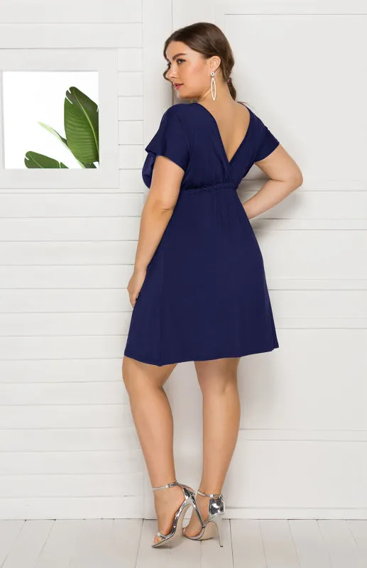 Comfortable High Elasticity Solid Leisure Maternity Dress for Spring-Summer