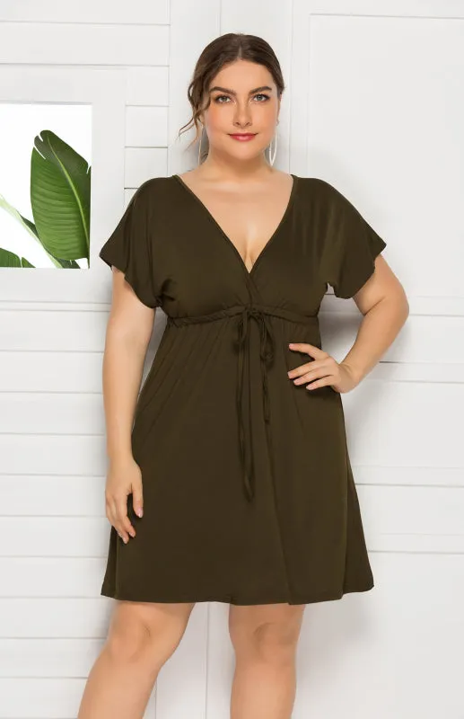 Comfortable High Elasticity Solid Leisure Maternity Dress for Spring-Summer