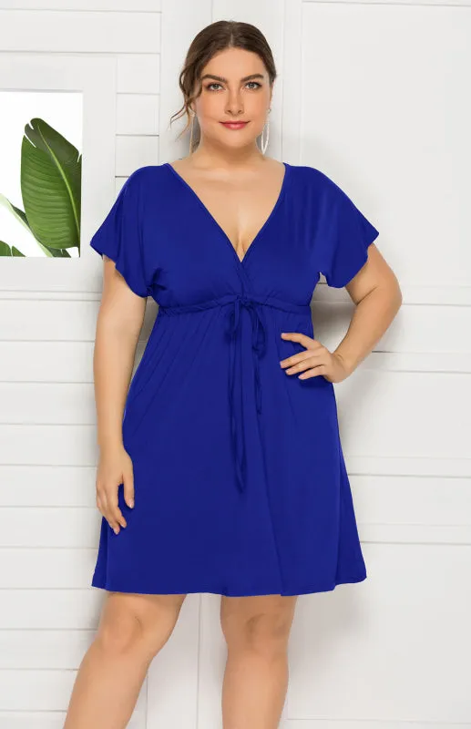 Comfortable High Elasticity Solid Leisure Maternity Dress for Spring-Summer