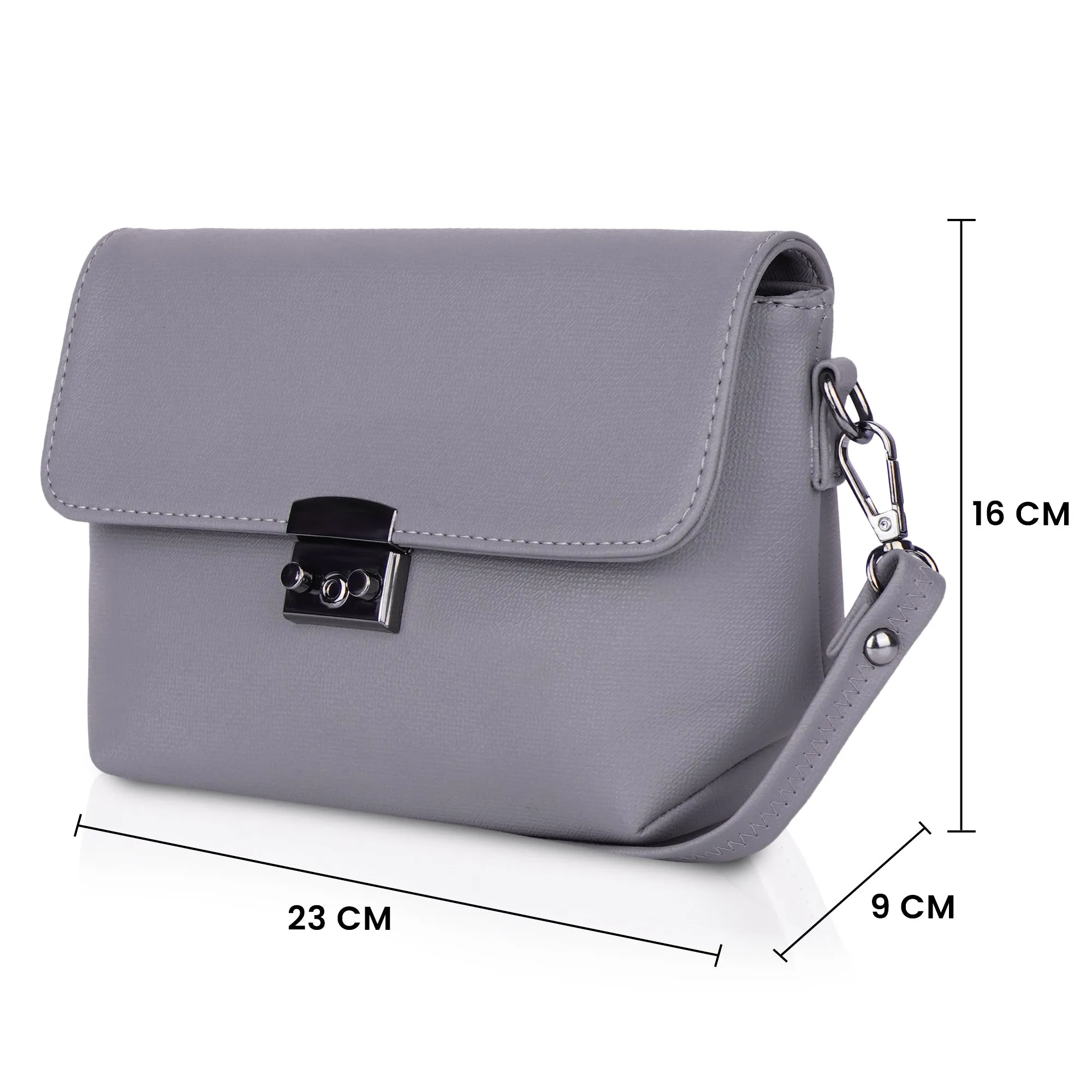 Corba Stylish Sling Bag Light Grey