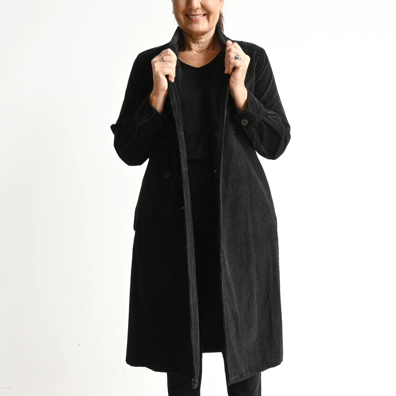 Corduroy Trench Coat by Orientique Australia - 22910