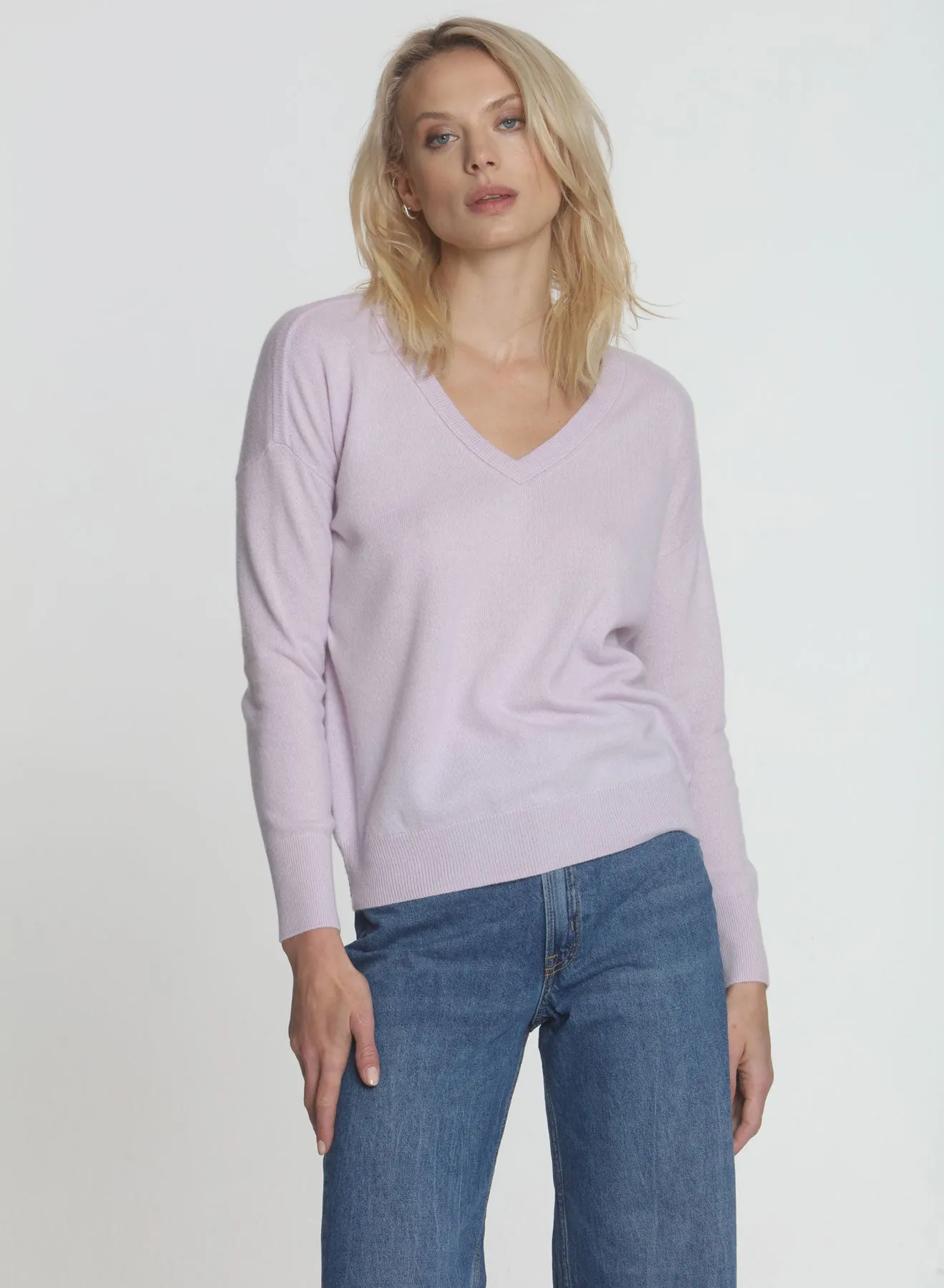 CORE Cashmere BF Vee - Rose