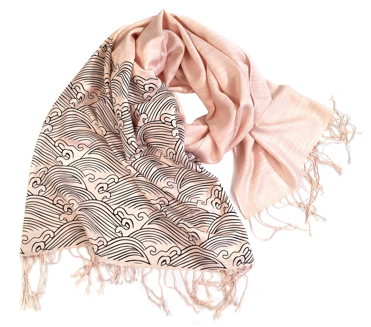 Crashing Waves pashmina scarf.