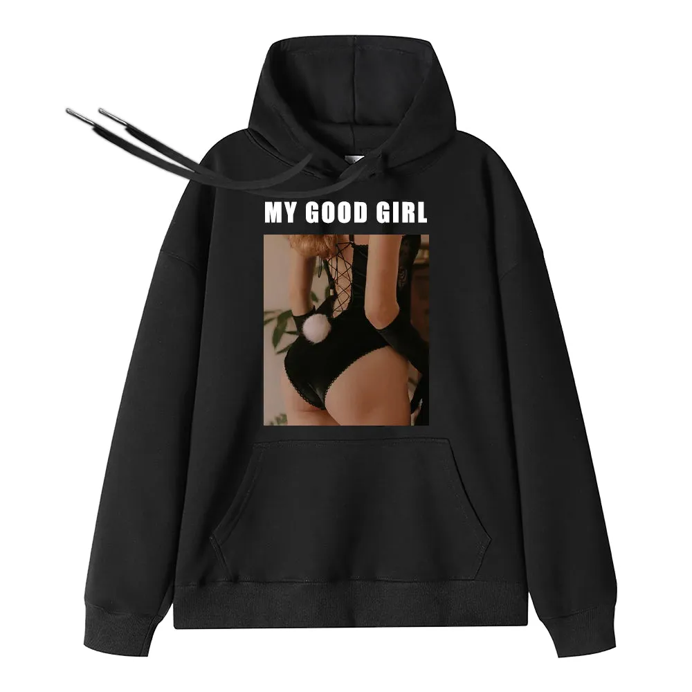 Custom Sexy Photo Hoodies MY GOOD GIRL Boyfriend Gift