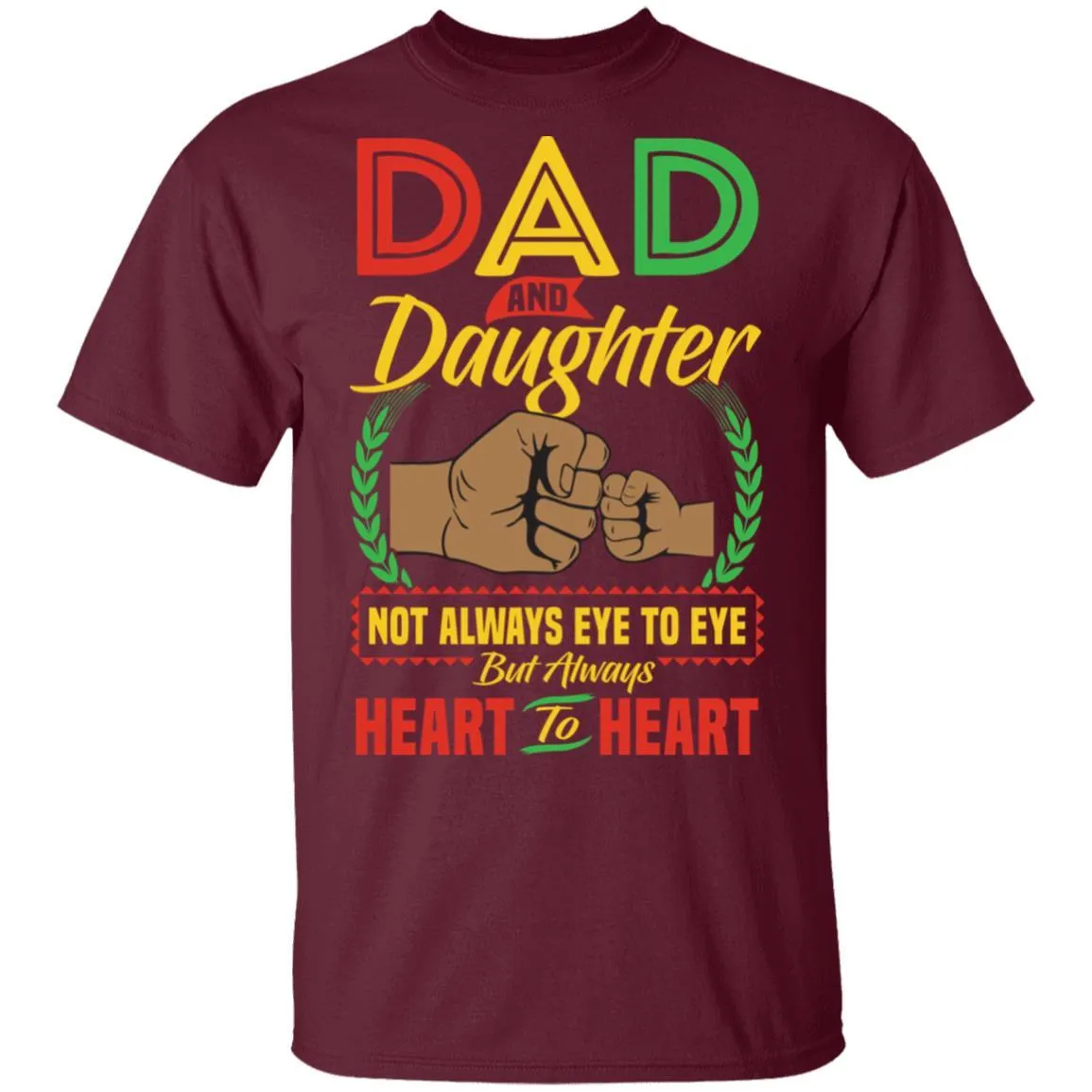 Dad And Daughter Heart To Heart T-Shirt